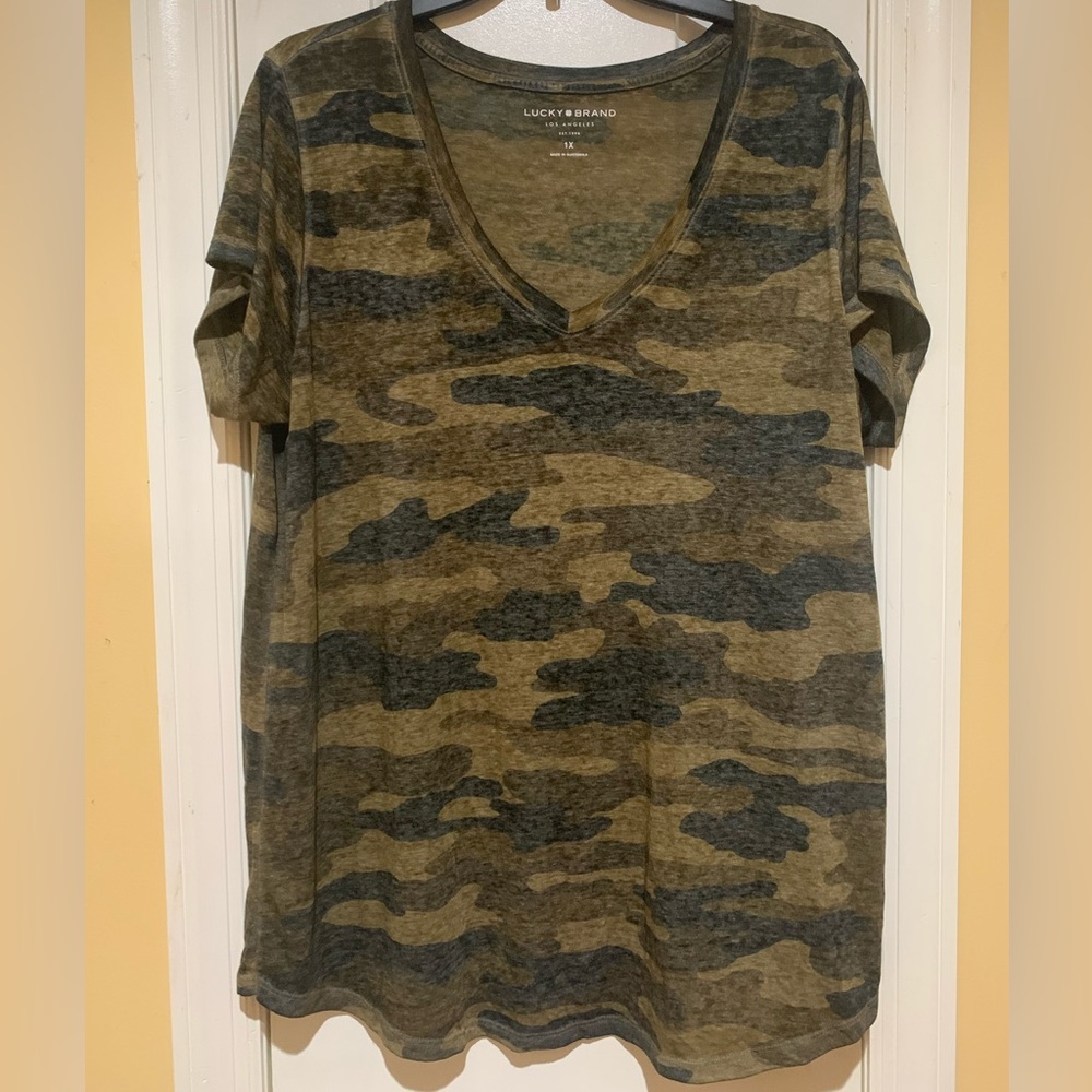 Camo-Print Short Sleeve T-Shirt